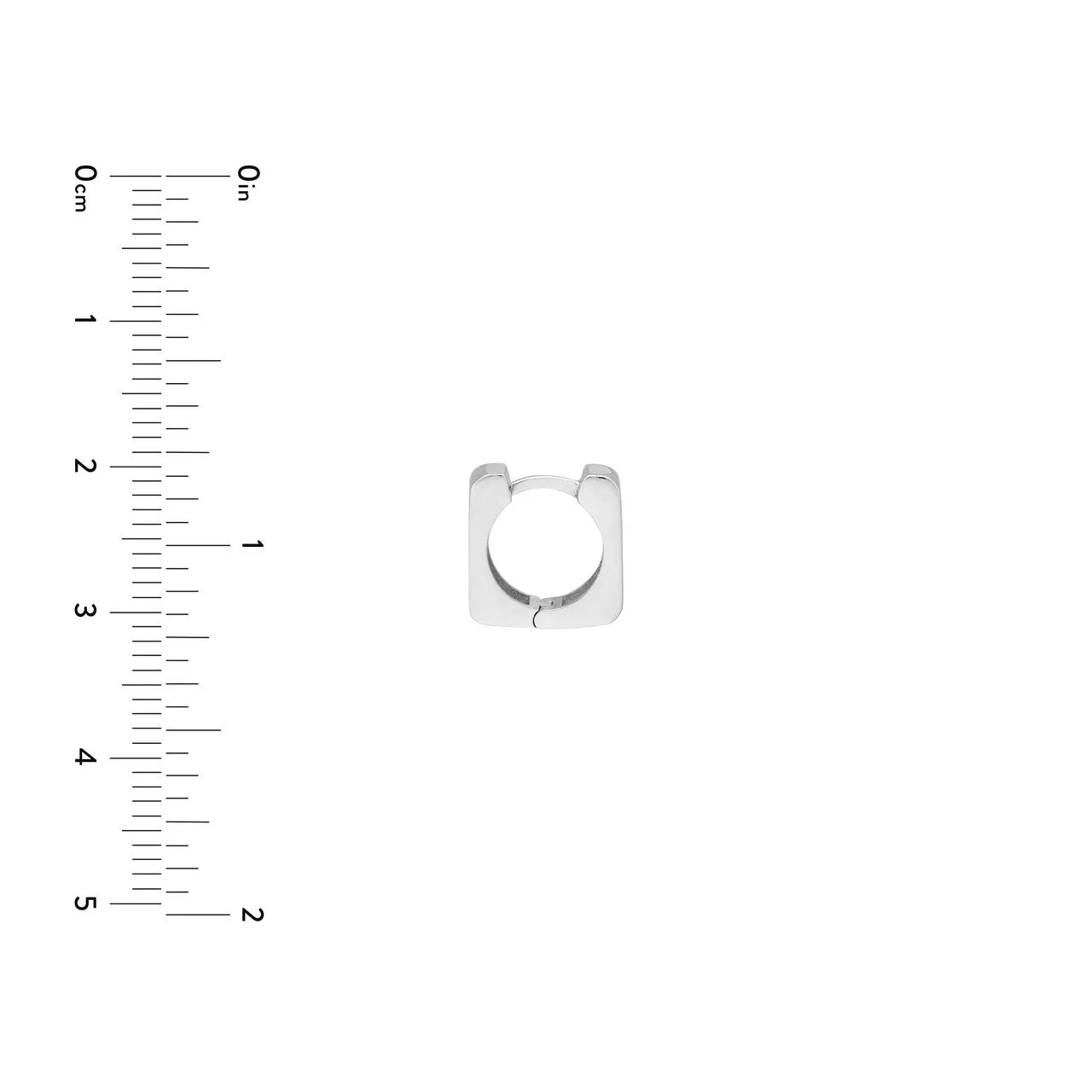 10.50mm Small Square Hoop Earrings