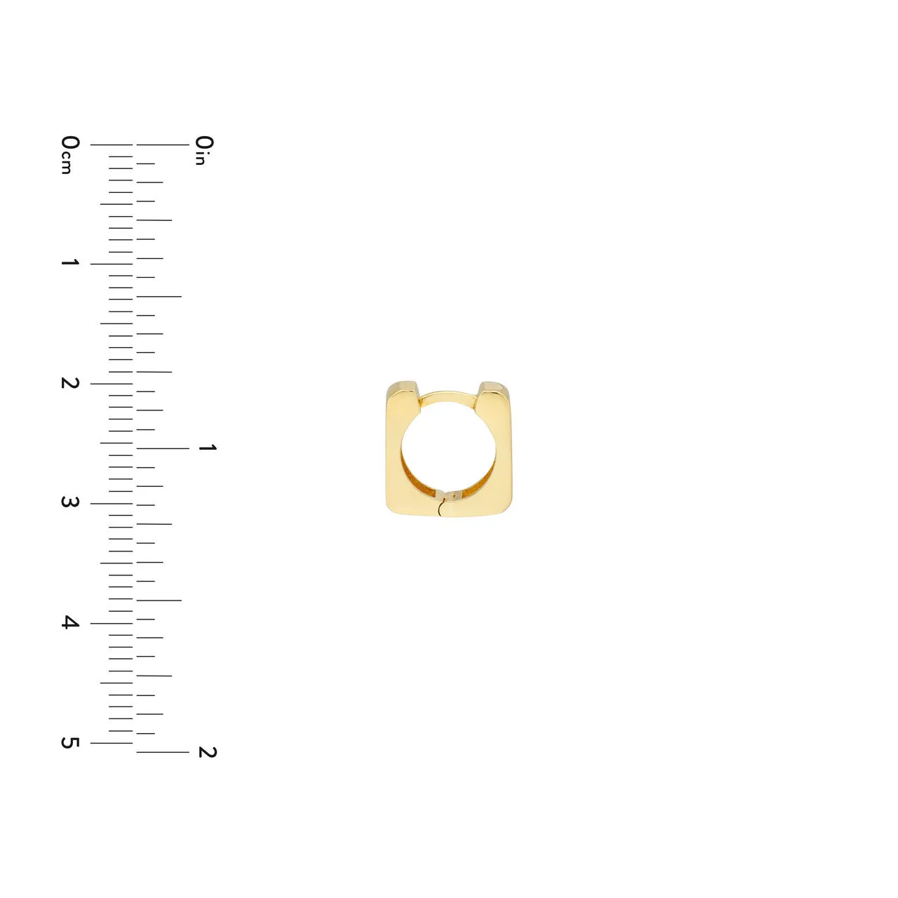10.50mm Small Square Hoop Earrings