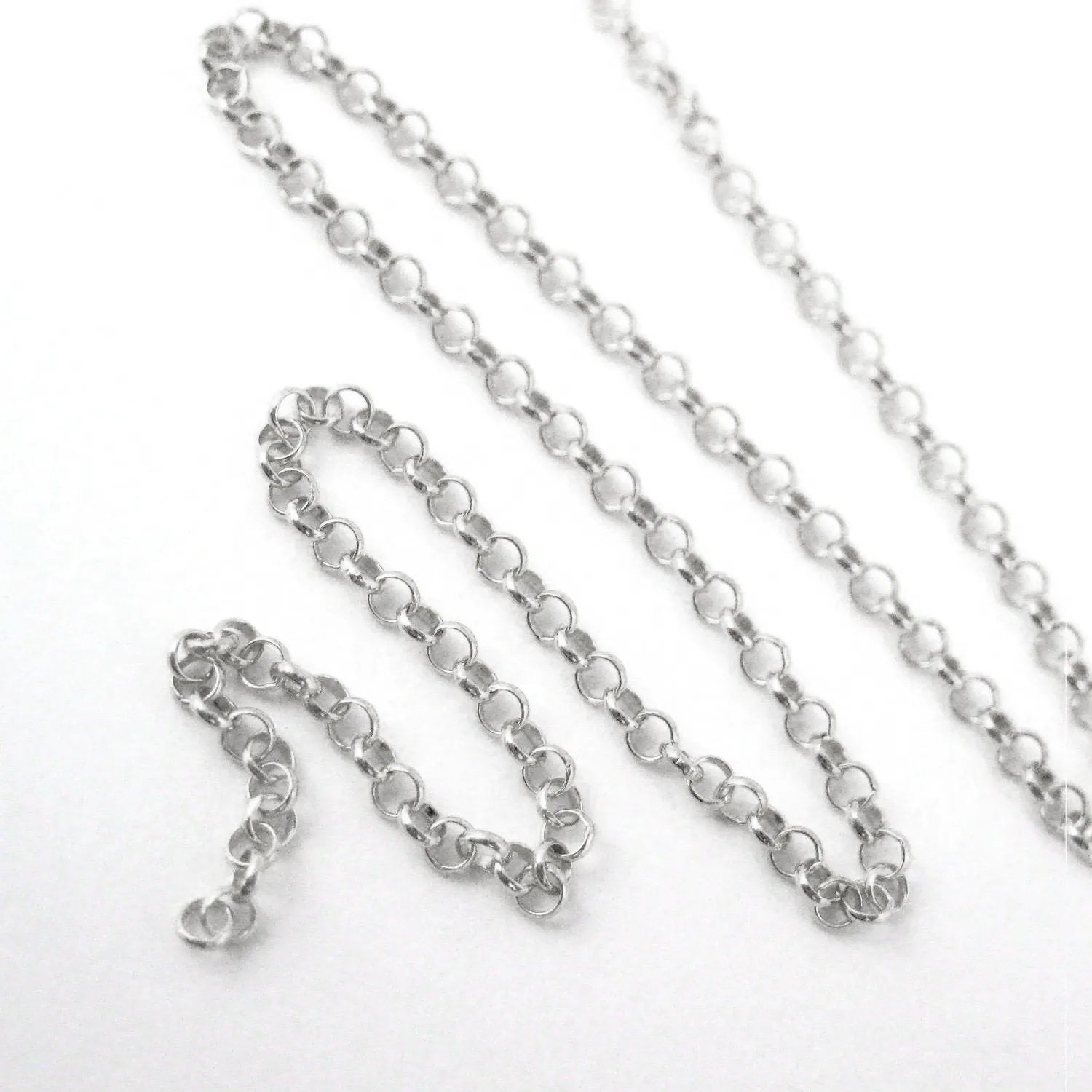 10K White Gold 2.5mm Rolo Chain