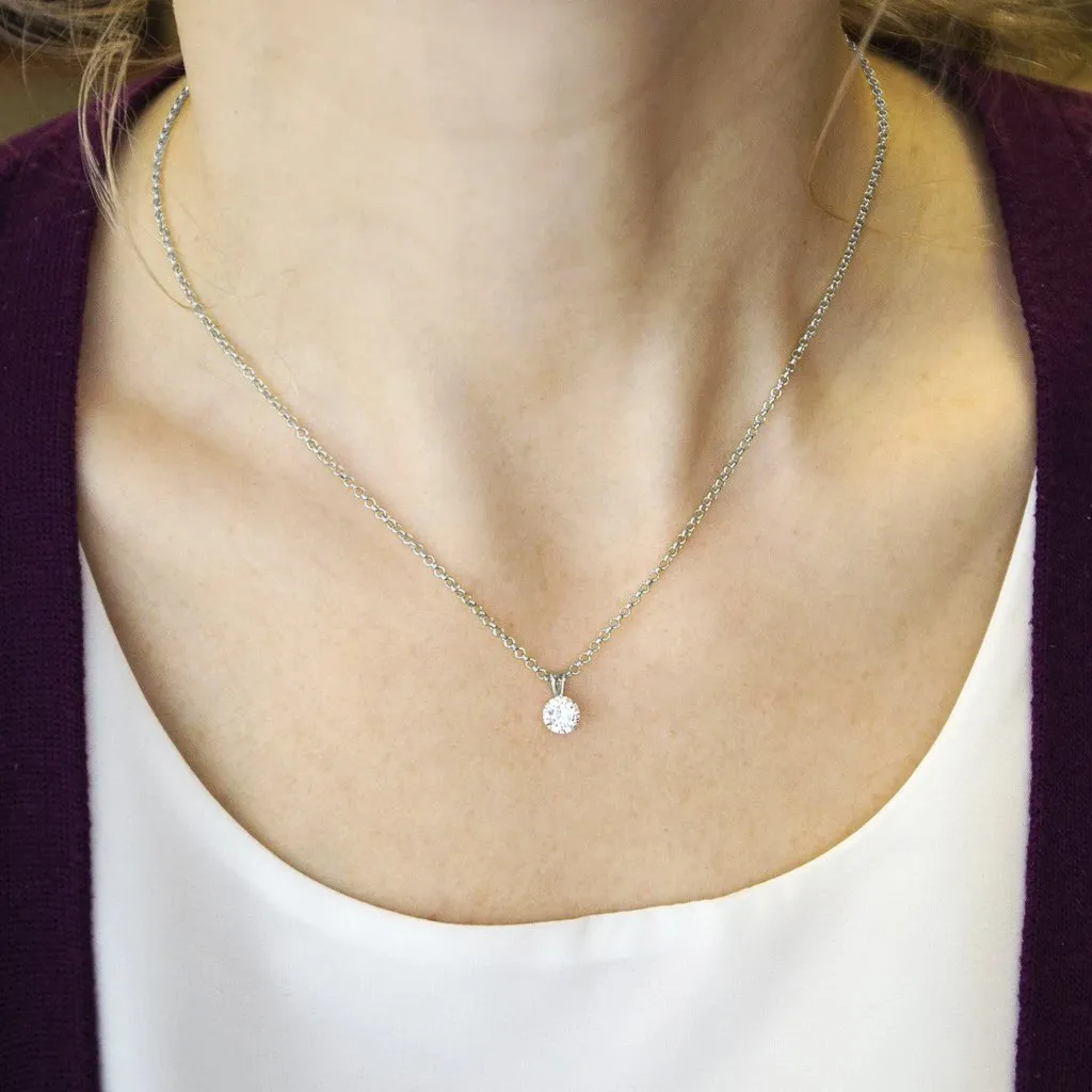 10K White Gold 2.5mm Rolo Chain
