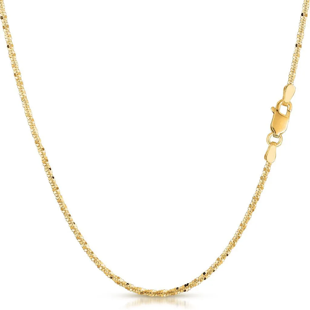 10K Yellow Gold 1.5mm Sparkle Chain