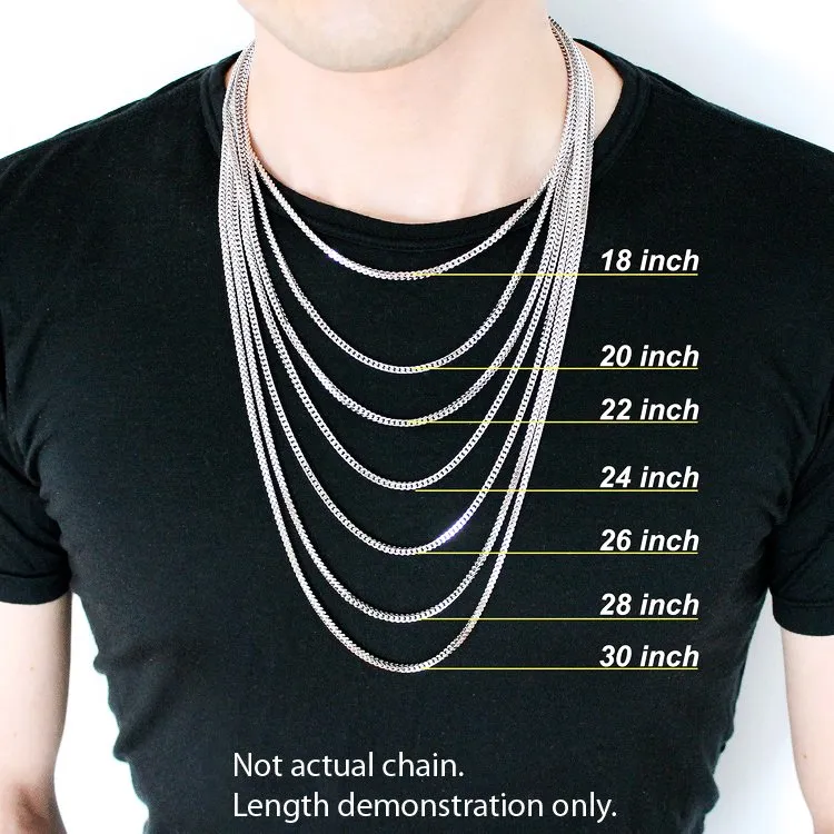 10K Yellow Gold 2mm Solid Miami Cuban Gourmette Curb Link Chain