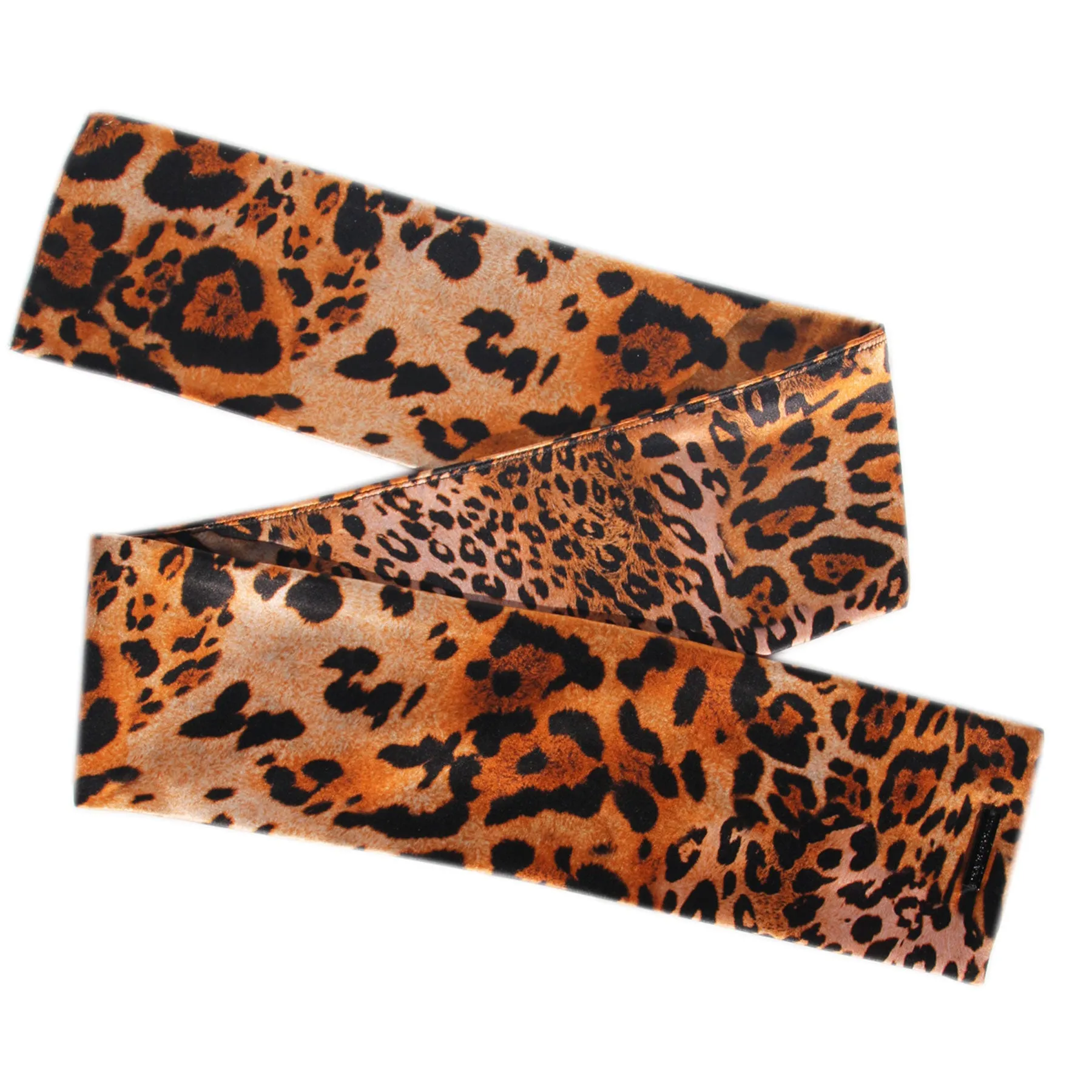 1/1 Cheetah Silk Charmeuse Scarf / Made in USA