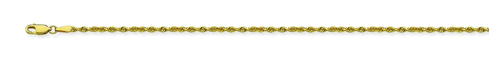 14K DC Rope Chain 1.56mm