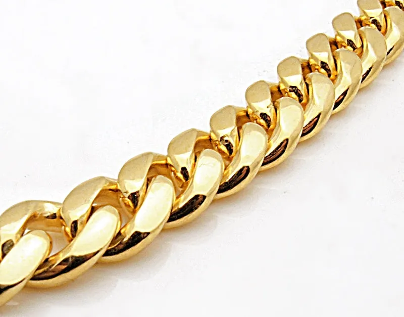 14k Men's Miami Cuban Link Bracelet