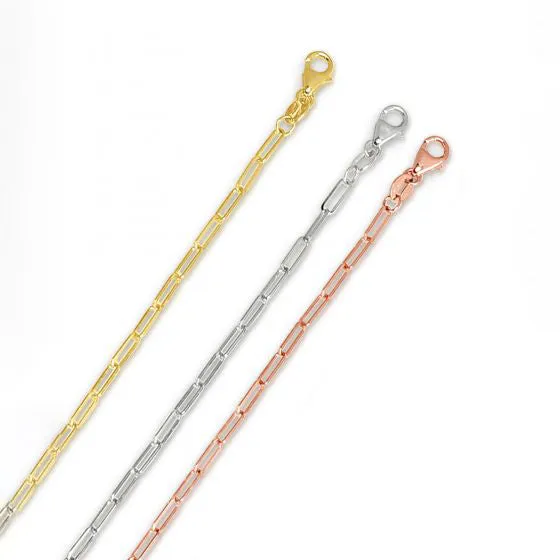 14K Yellow Gold 3.2mm Lite 18" Paperclip Chain
