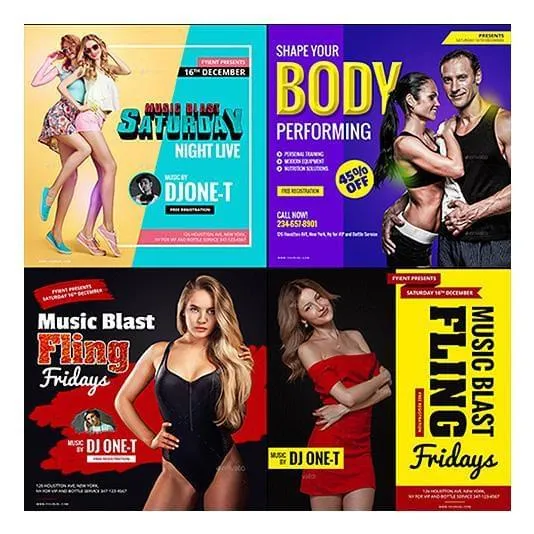 150 -  FB, IG and Pinterest Banners