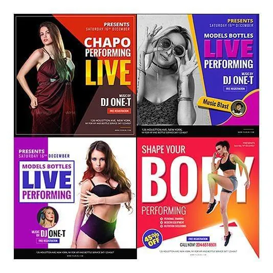 150 -  FB, IG and Pinterest Banners