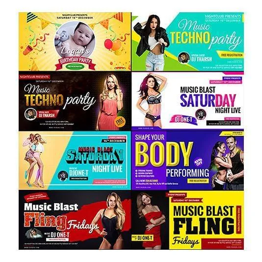 150 -  FB, IG and Pinterest Banners