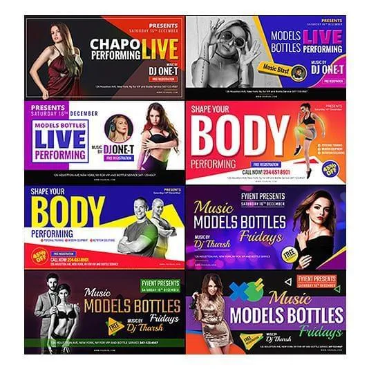 150 -  FB, IG and Pinterest Banners