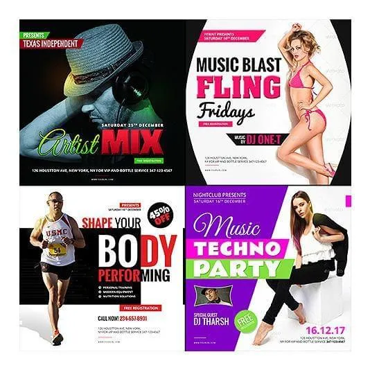 150 -  FB, IG and Pinterest Banners
