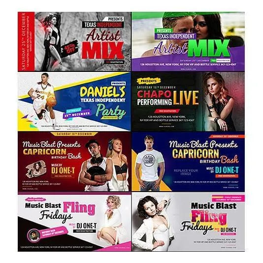 150 -  FB, IG and Pinterest Banners