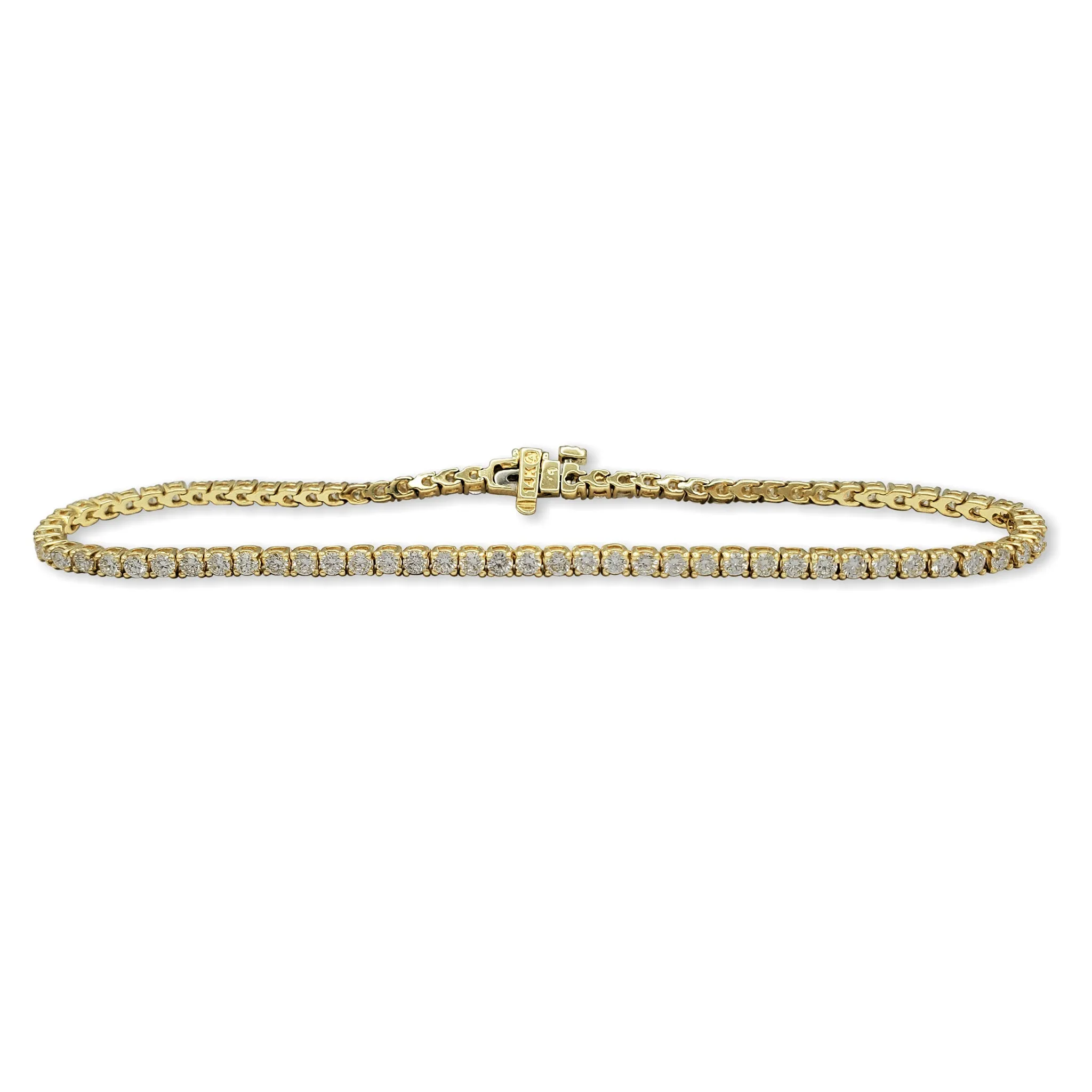 [2.0 mm] VS Diamond Tennis Bracelet (14K)