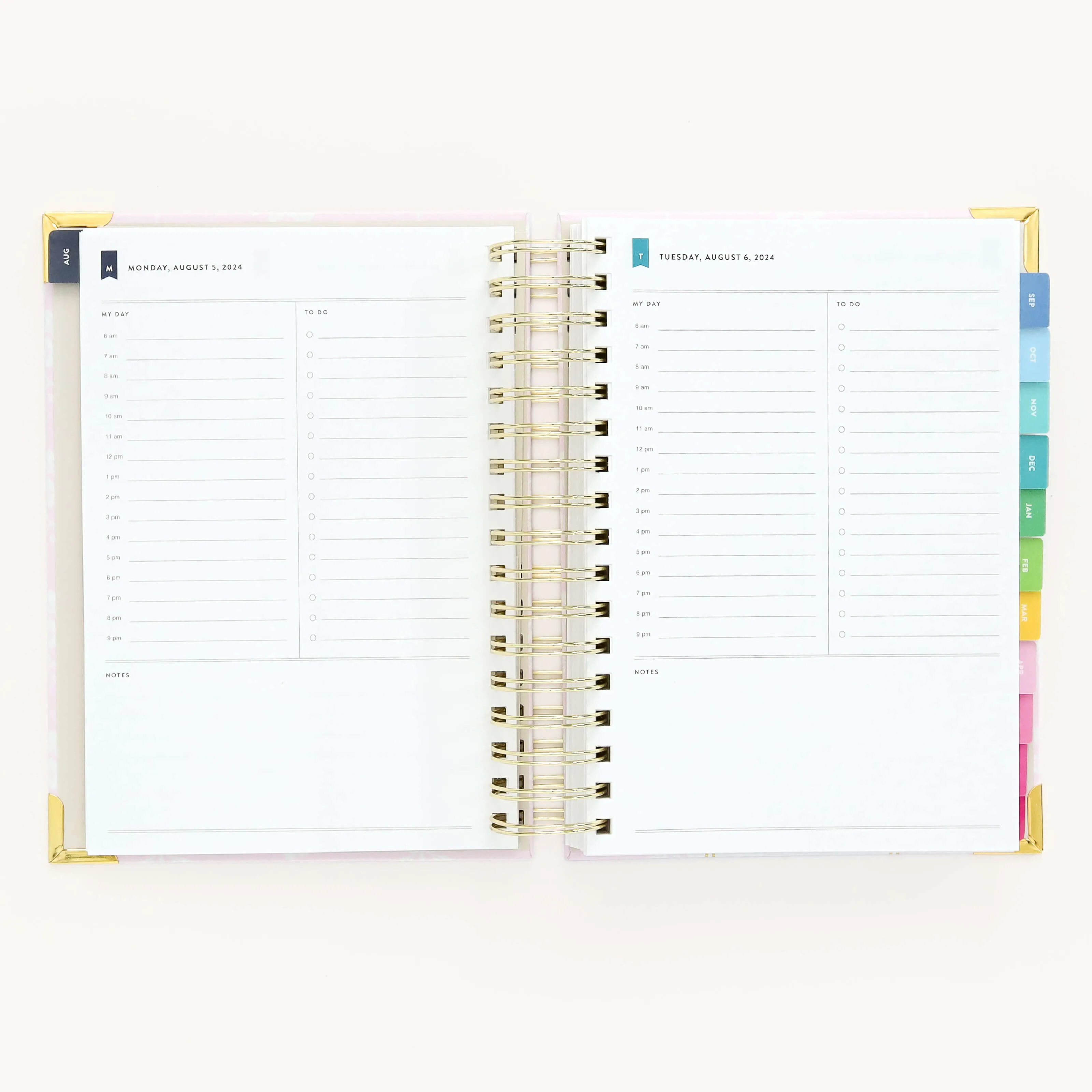 2024-2025 Daily Simplified Planner - Blush Block