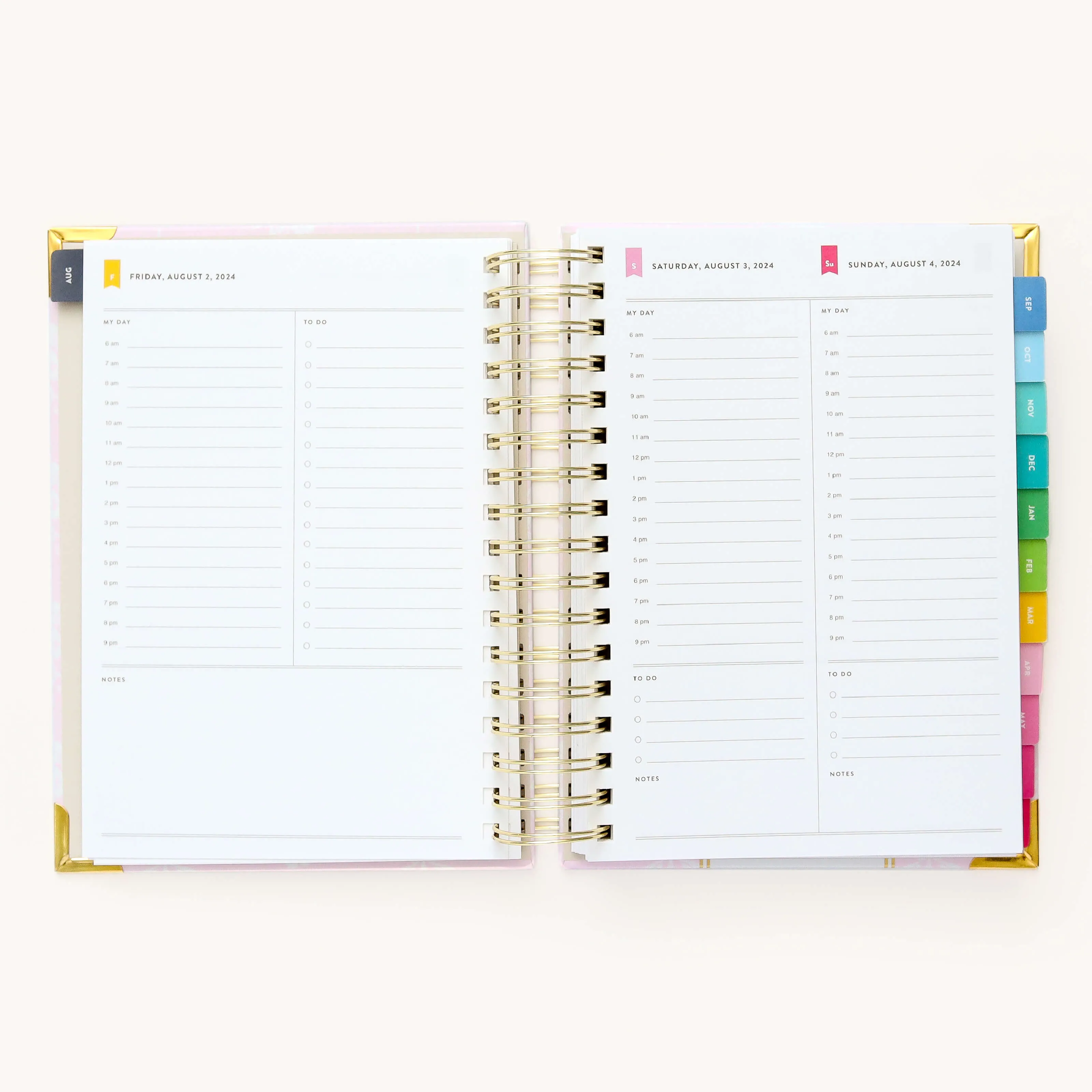 2024-2025 Daily Simplified Planner - Blush Block