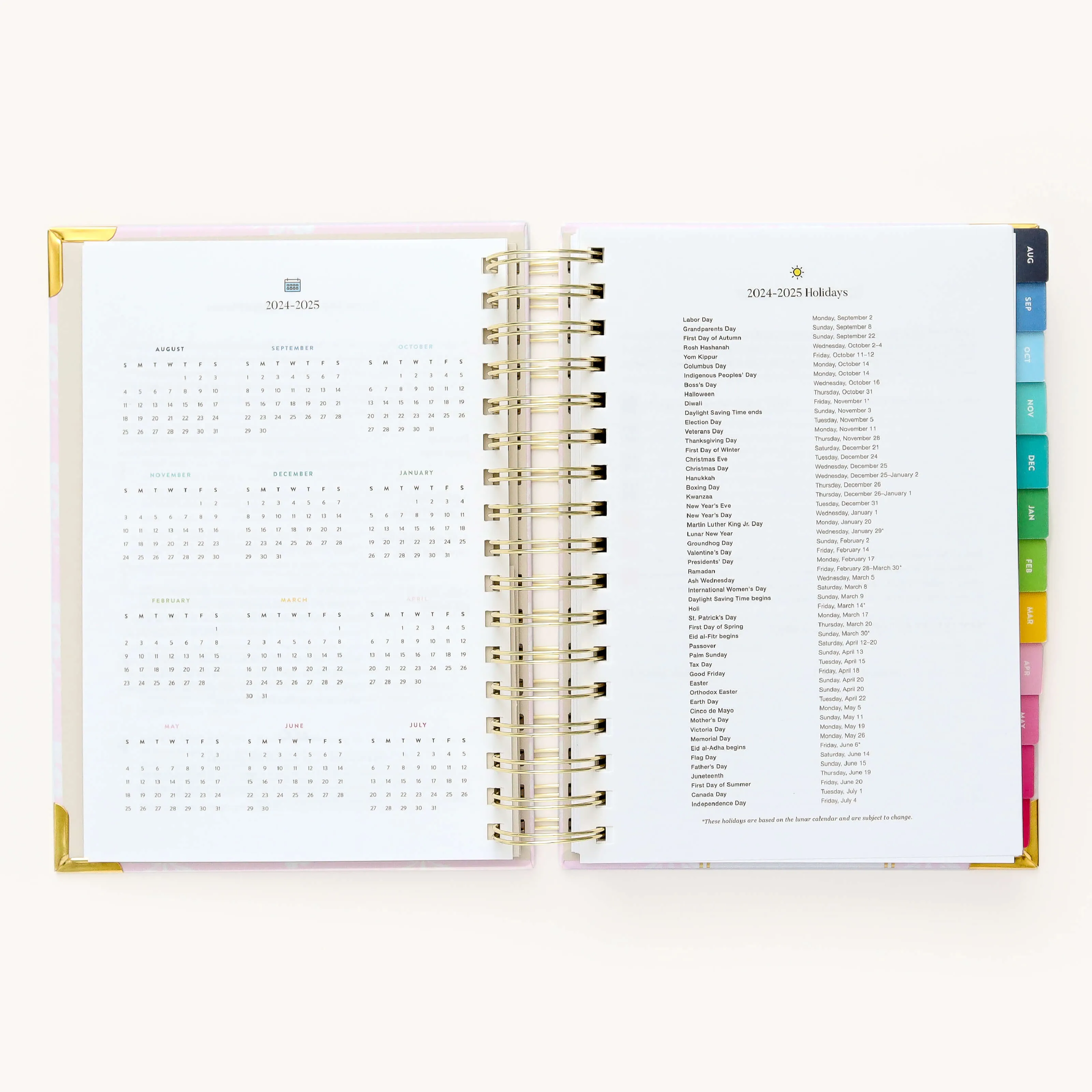 2024-2025 Daily Simplified Planner - Blush Block