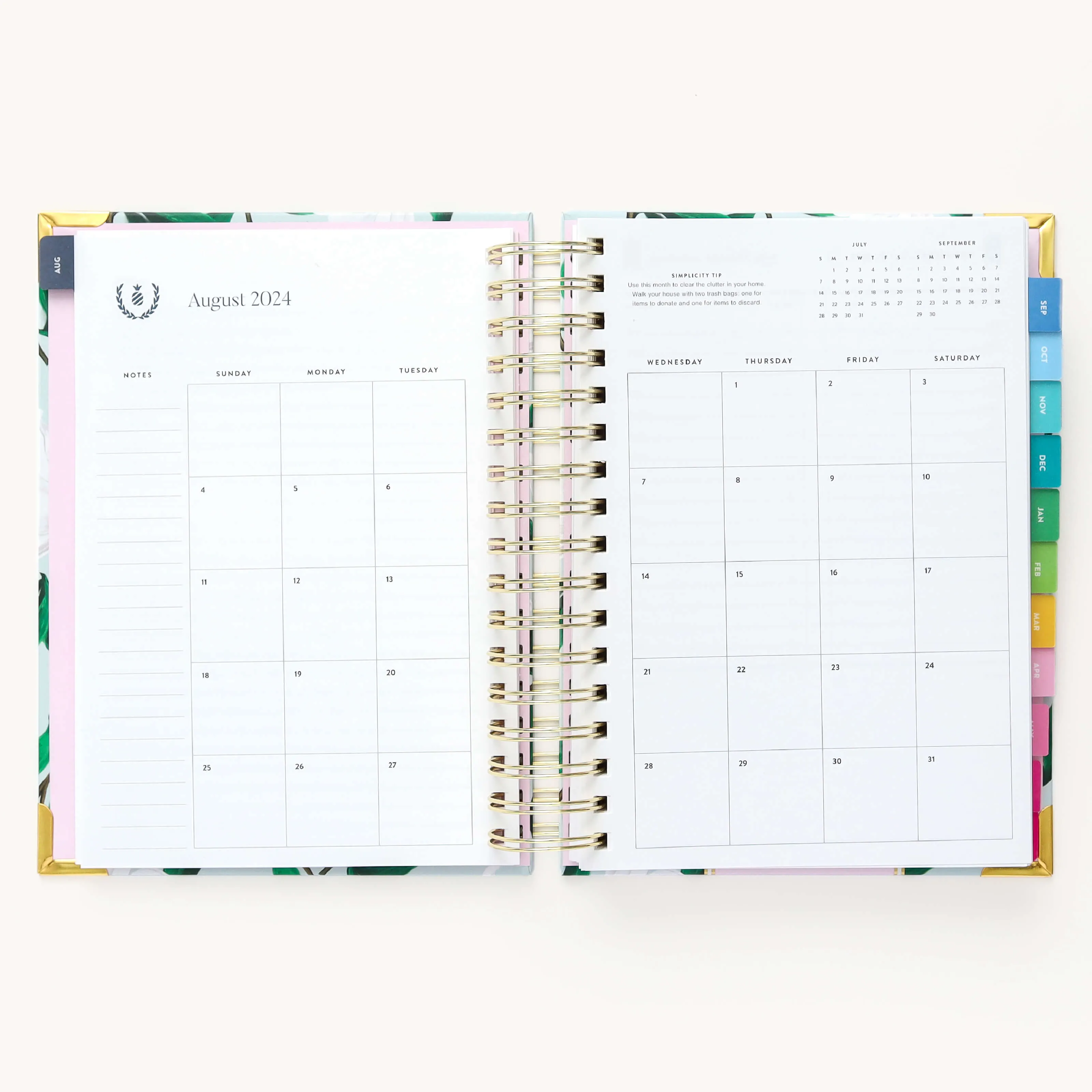 2024-2025 Daily Simplified Planner - Savannah Blooms