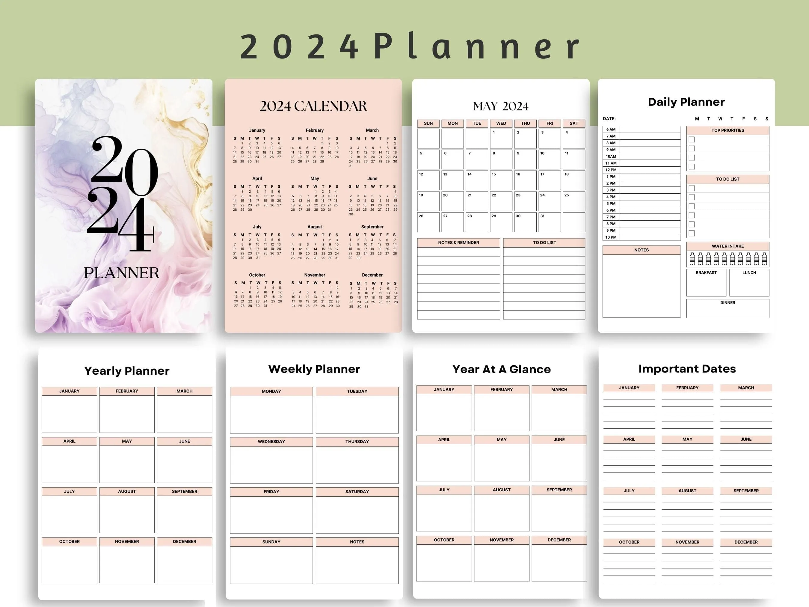 2024 Planner- Pink