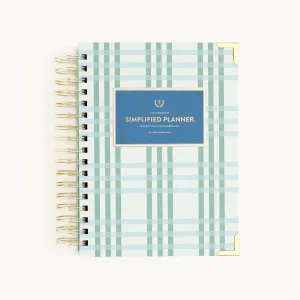 2025 Daily Simplified Planner - Pistachio Plaid