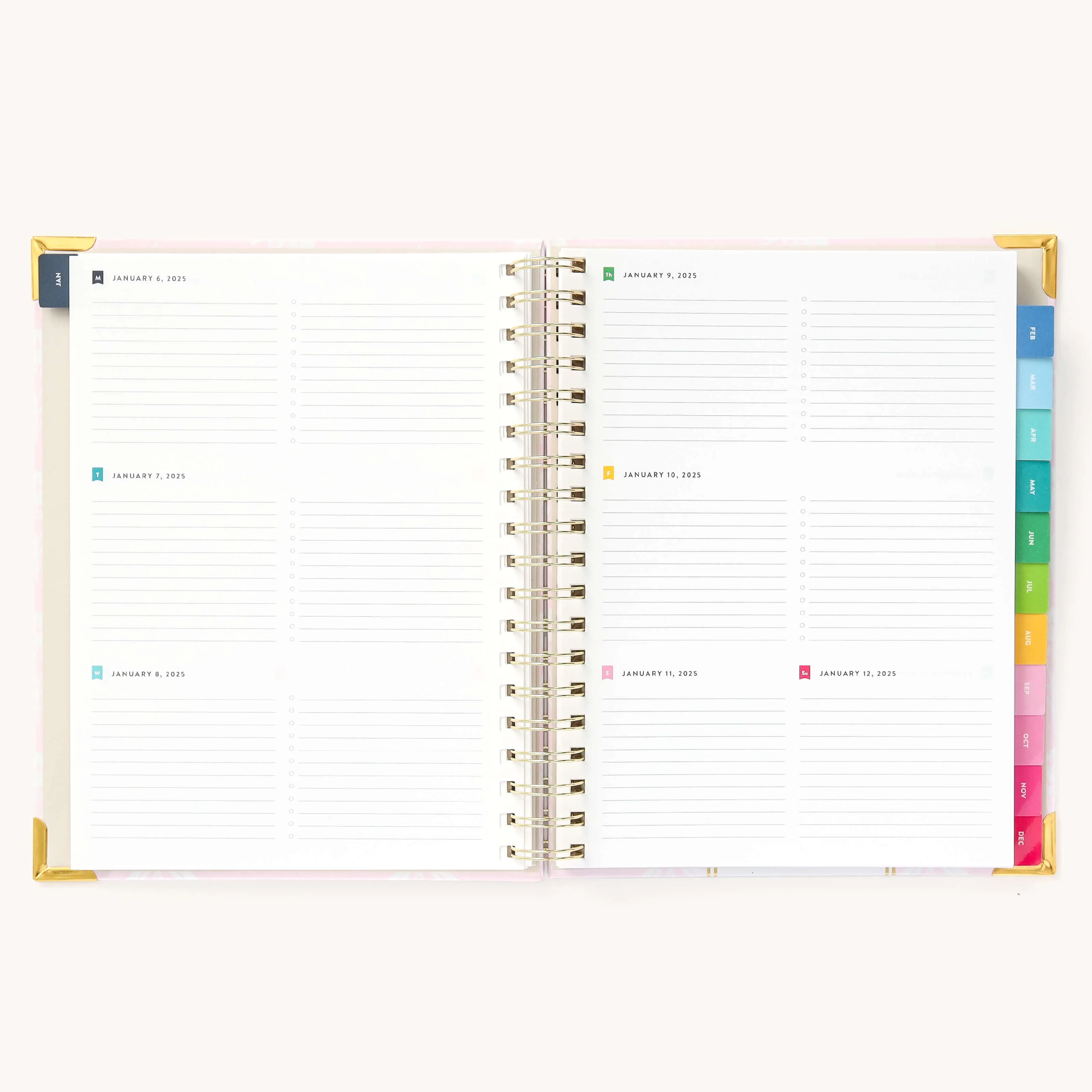 2025 Weekly Simplified Planner - Blush Block