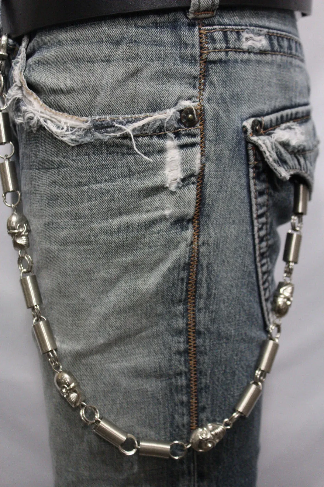 23" Spring Spacers & Skulls Wallet Chain