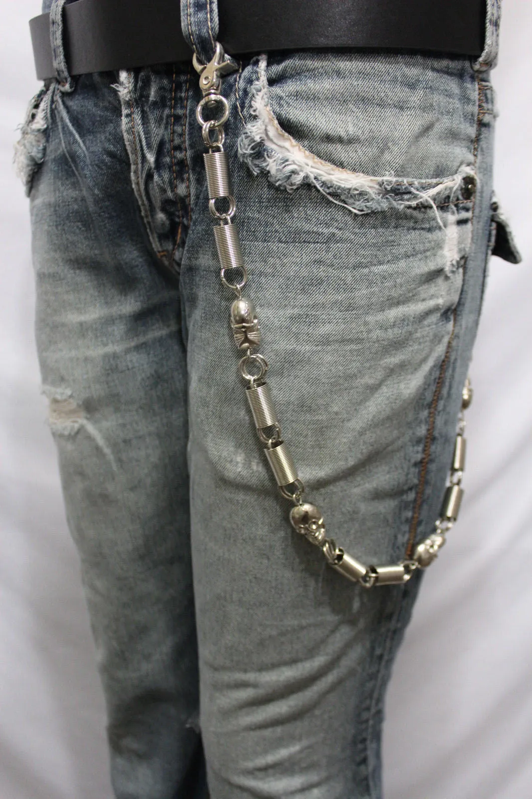 23" Spring Spacers & Skulls Wallet Chain
