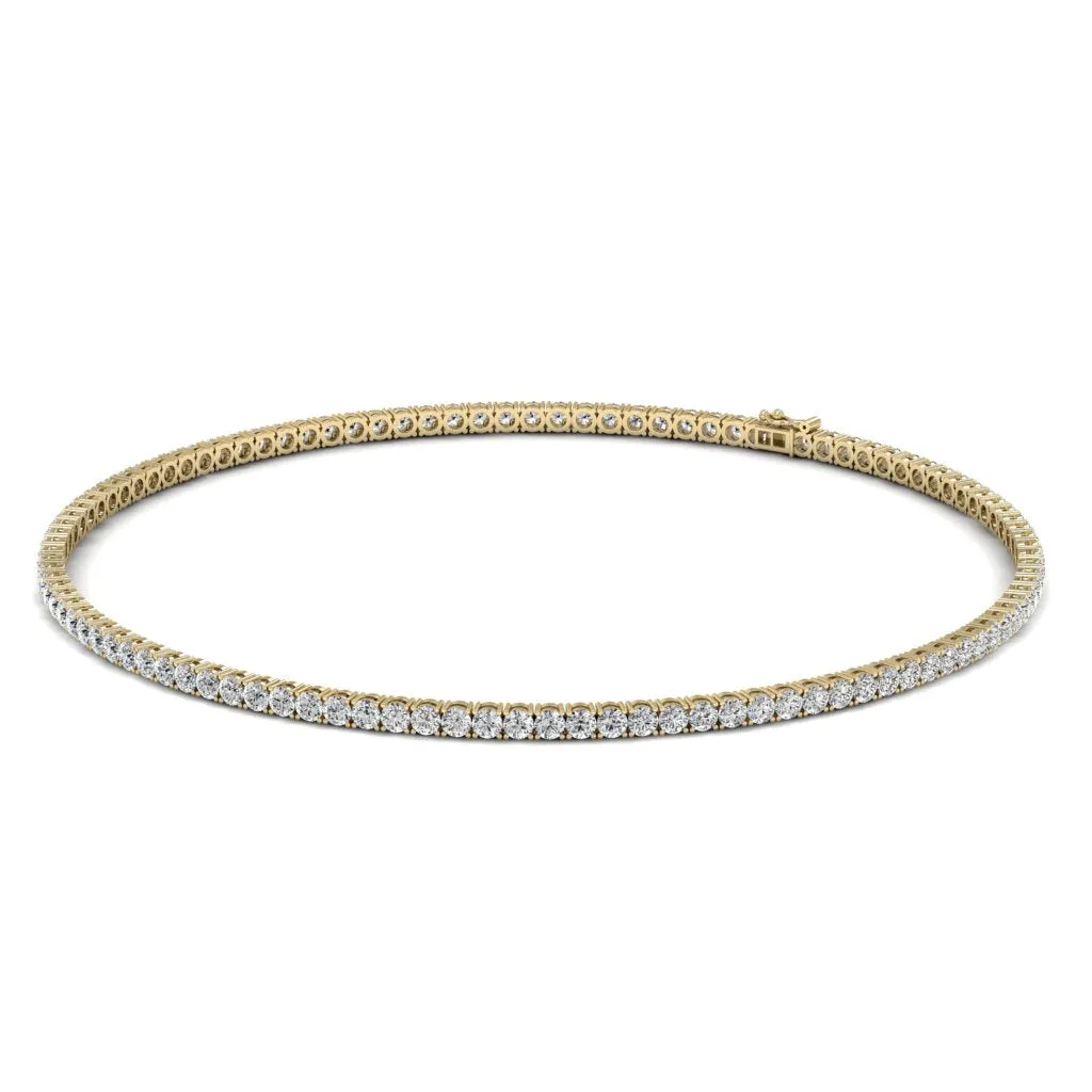 24.75 CTS DEW Moissanite Tennis Necklace