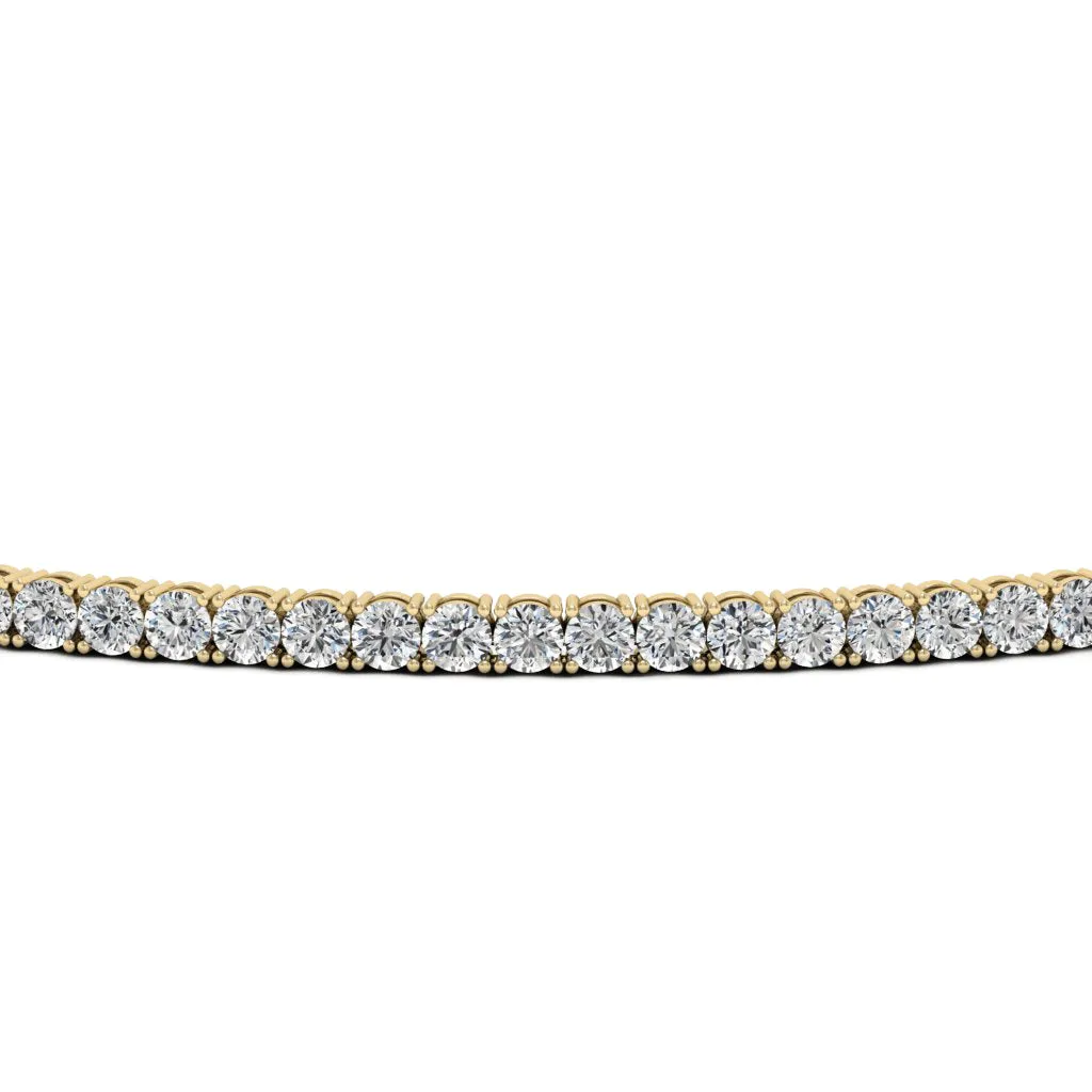 24.75 CTS DEW Moissanite Tennis Necklace