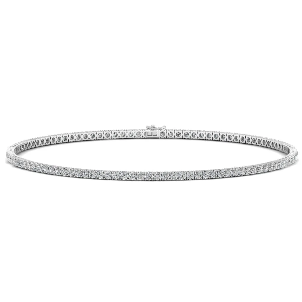 24.75 CTS DEW Moissanite Tennis Necklace