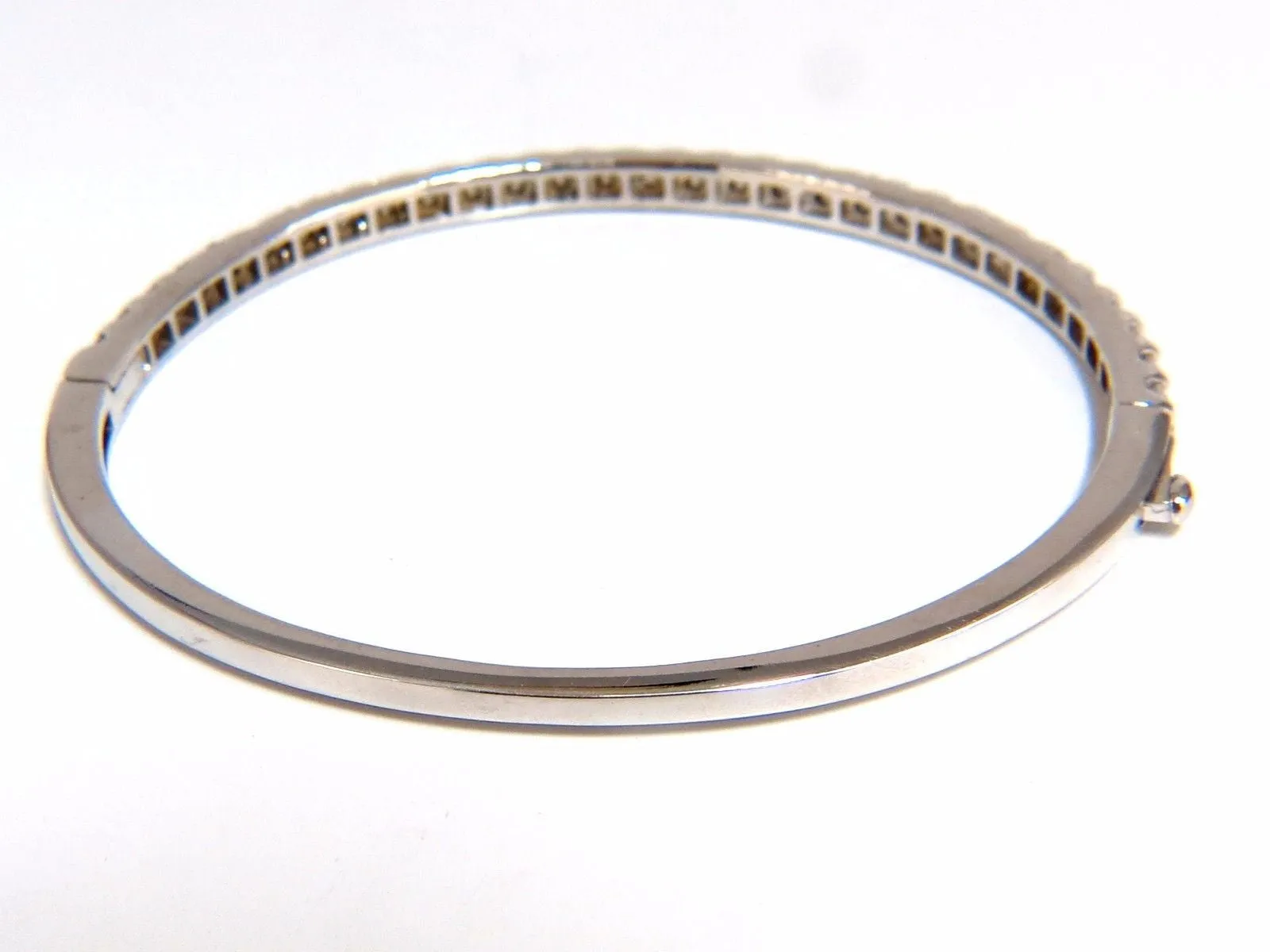 2.48ct natural round diamonds bangle bracelet g/vs common prong 14kt