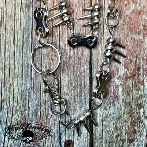 30" Chain w/Spikes Wallet Chain 146 grams (WALLET_CHAIN005)