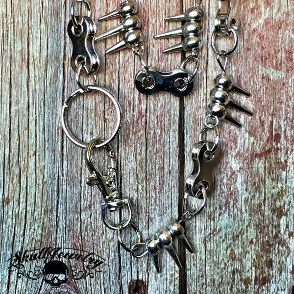 30" Chain w/Spikes Wallet Chain 146 grams (WALLET_CHAIN005)