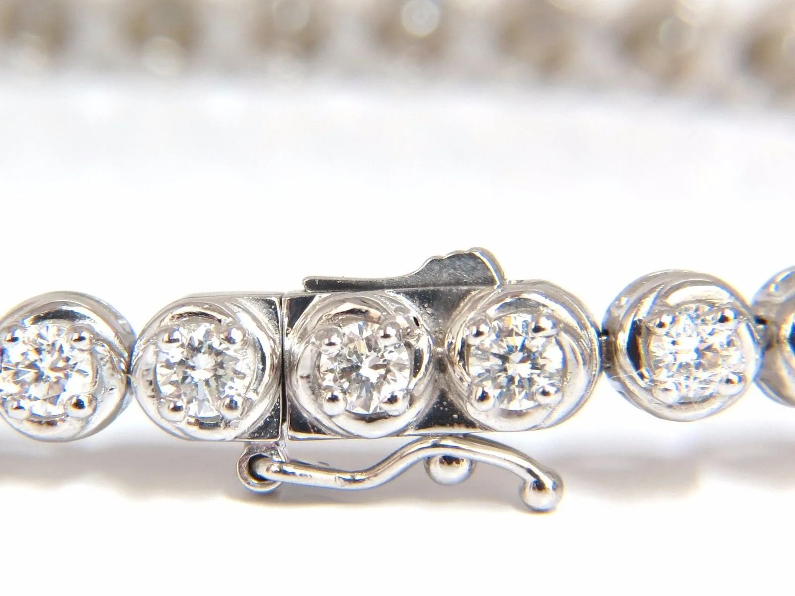 3.50ct natural diamonds tennis bracelet 14kt 7 inch