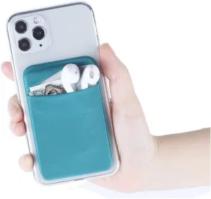3Pack Phone Card Holder for Back of Phone, Stretchy Stick on Wallet Pocket