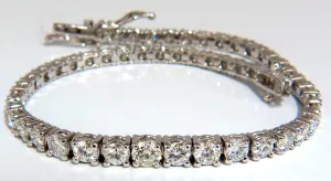 4.26ct natural diamonds graduated tennis bracelet 18kt F/G Vs