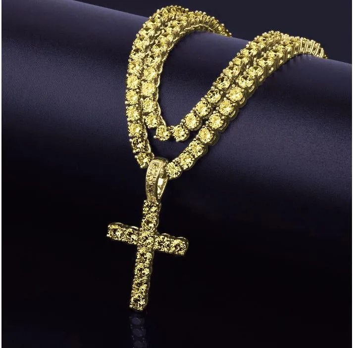 4MM CROSS   TENNIS CHAIN SET