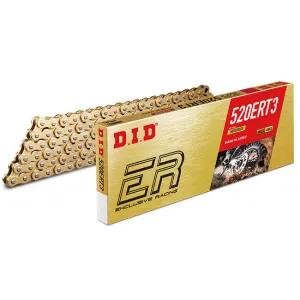 520ERT3 x 120RB G&G MX race chain w/ RJ clip link DID ^ (520ERT3120G)