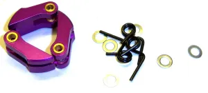 63801P RC 1/8 Scale Nitro Engine 3 Shoe Alloy Clutch with Springs PRO Purple