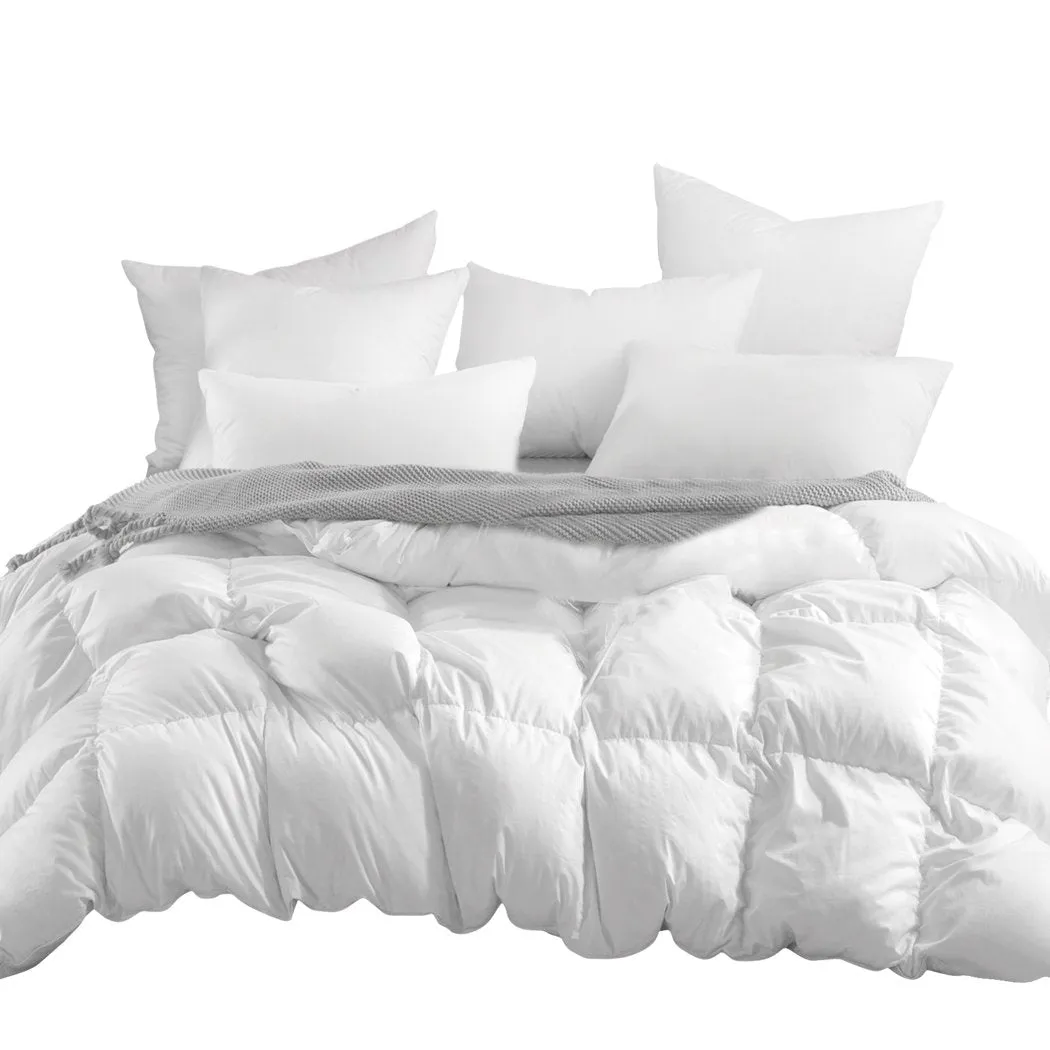 700GSM All Season Duck Down Feather Filling Duvet in Super King Size