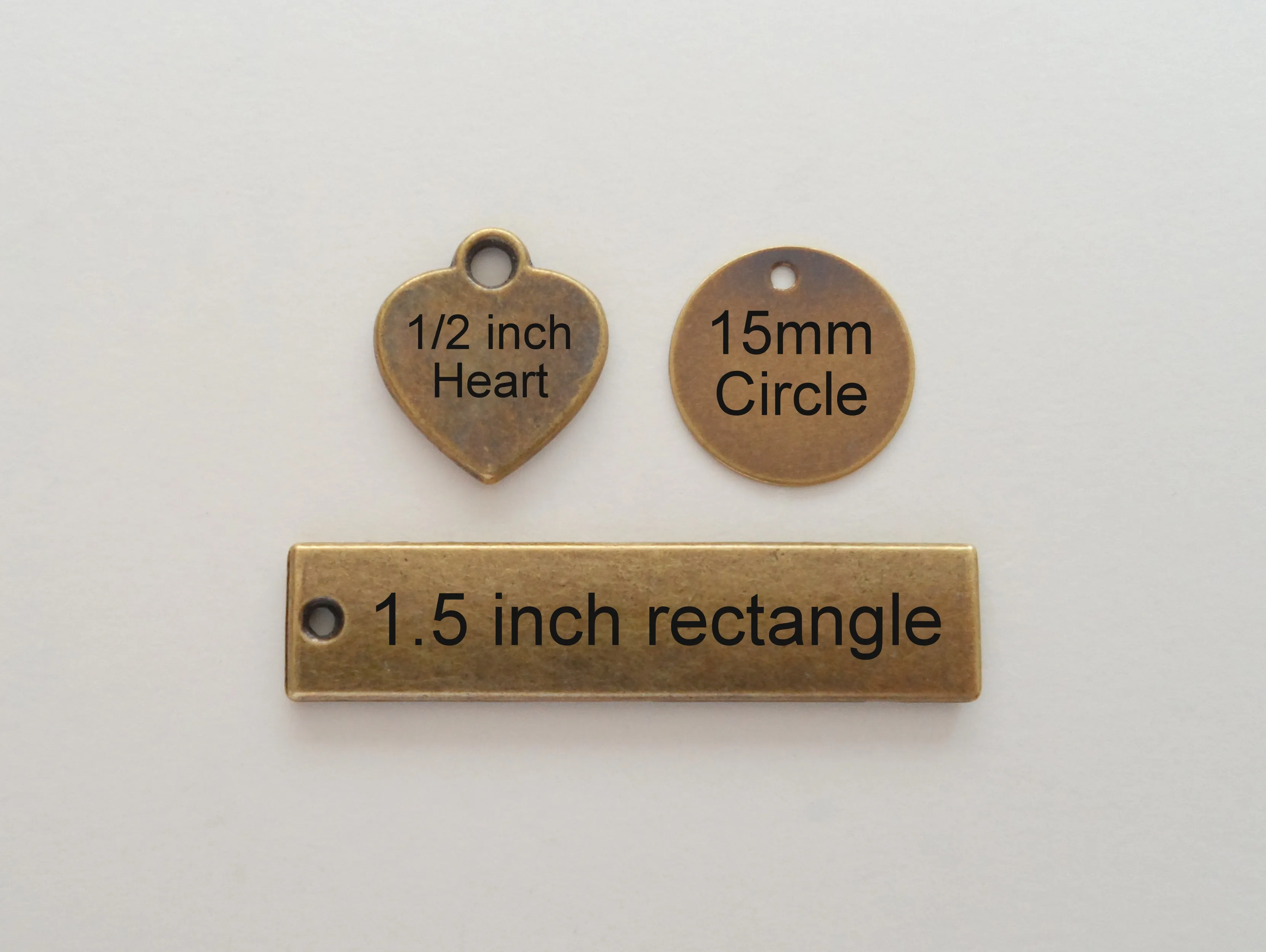 Add On Tag with Your Custom Engraving to Add to Your Keychain Purchase, Select Tag Size and Shape