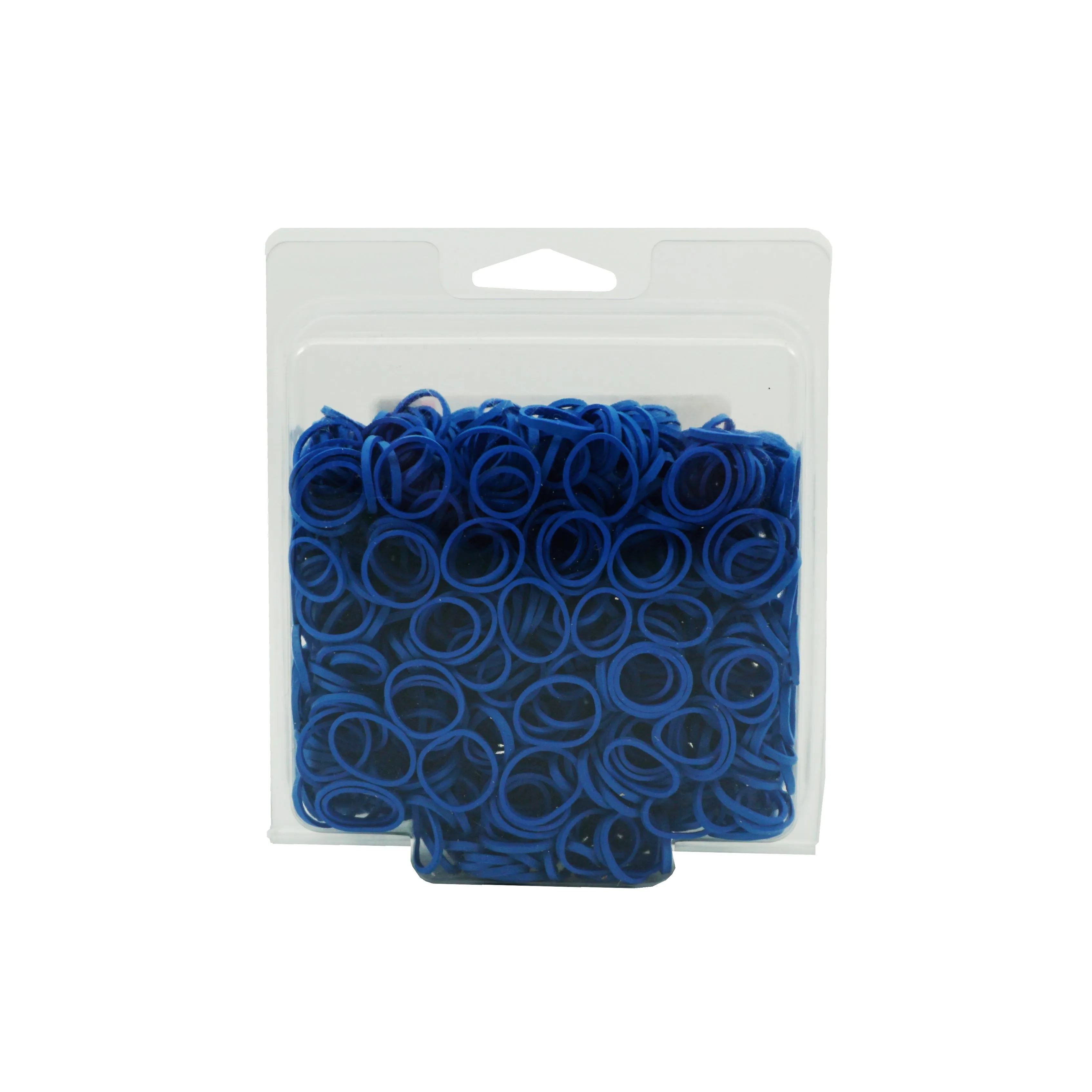 Amelia Beauty | 1/2in, Blue, Elastic Rubber Band Pony Tail Holders | Made in USA, Ideal for Ponytails, Braids, Twists, Dreadlocks, Styling Accessories for Women, Men and Girls | 1000 Pack