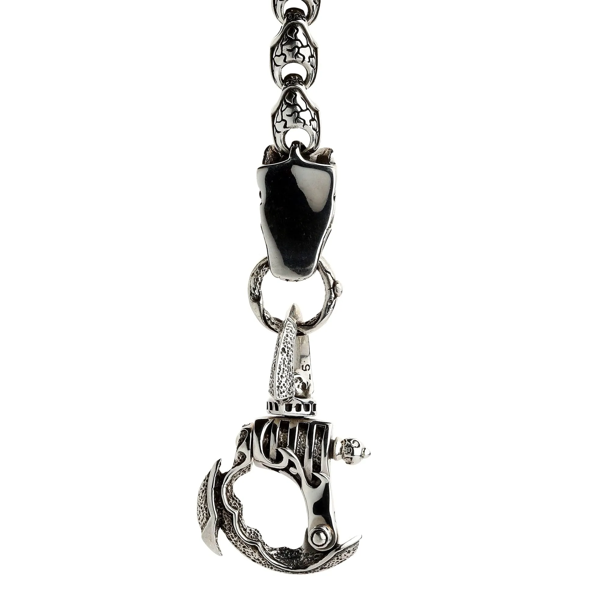 Anaconda Snake Sterling Silver Wallet Chain