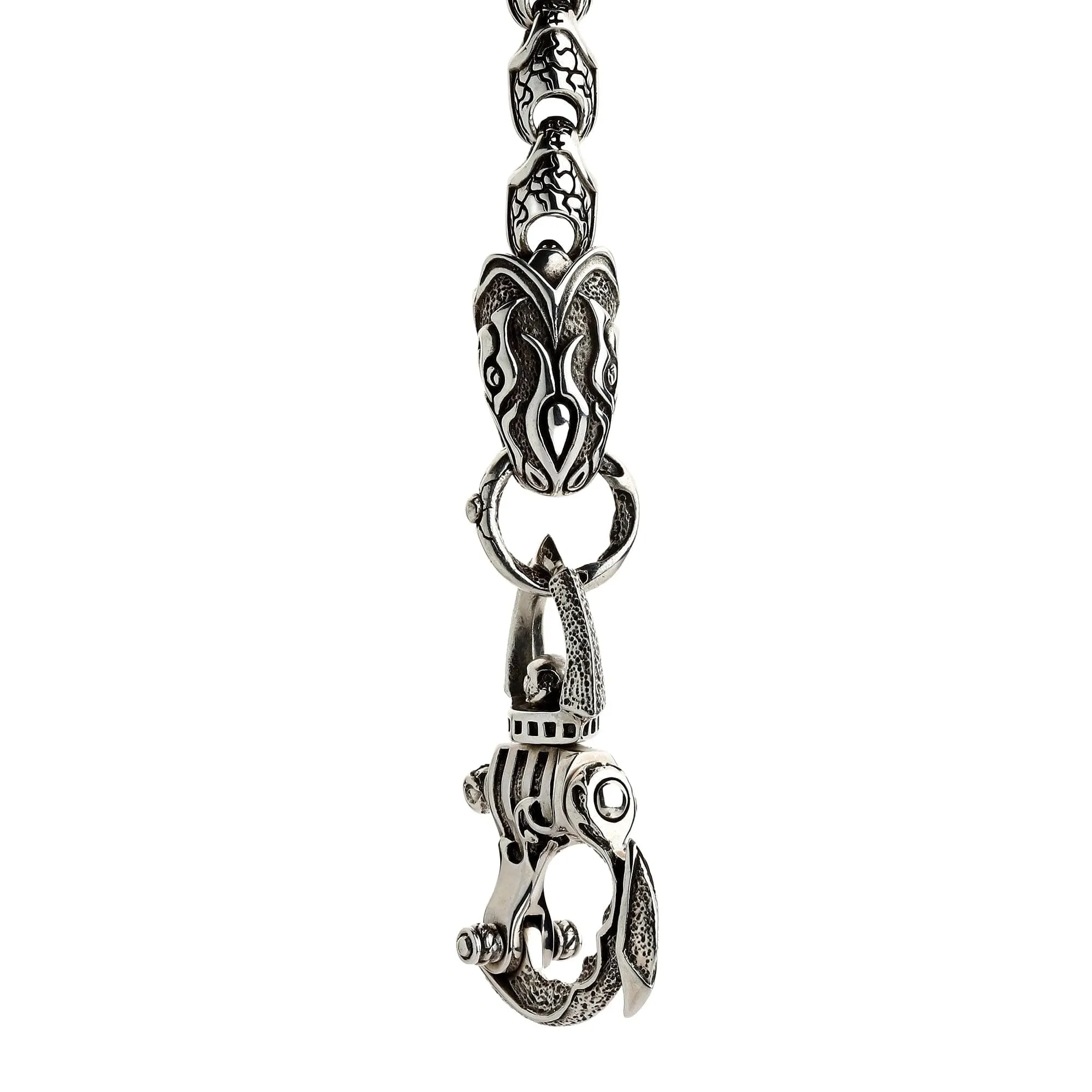 Anaconda Snake Sterling Silver Wallet Chain
