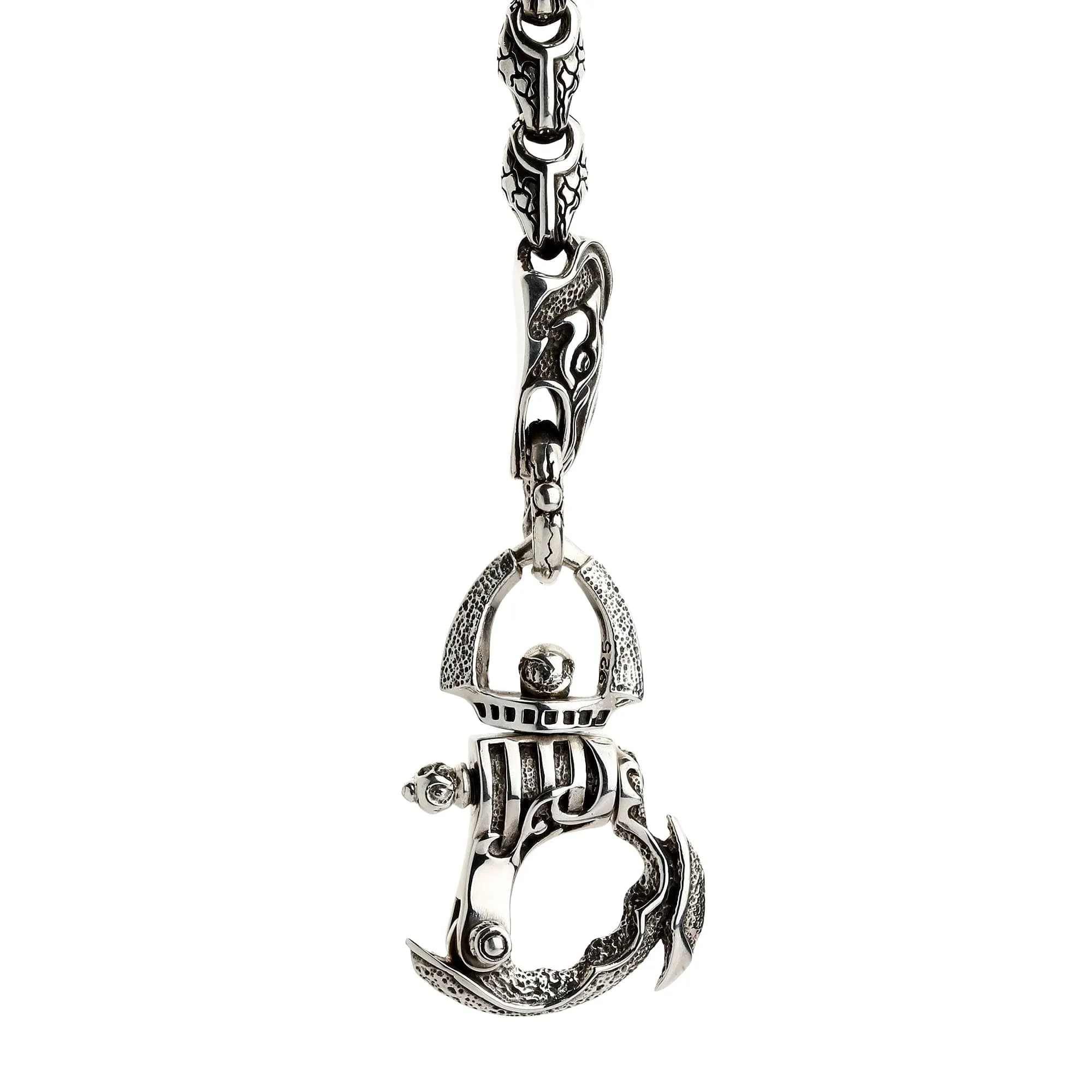 Anaconda Snake Sterling Silver Wallet Chain