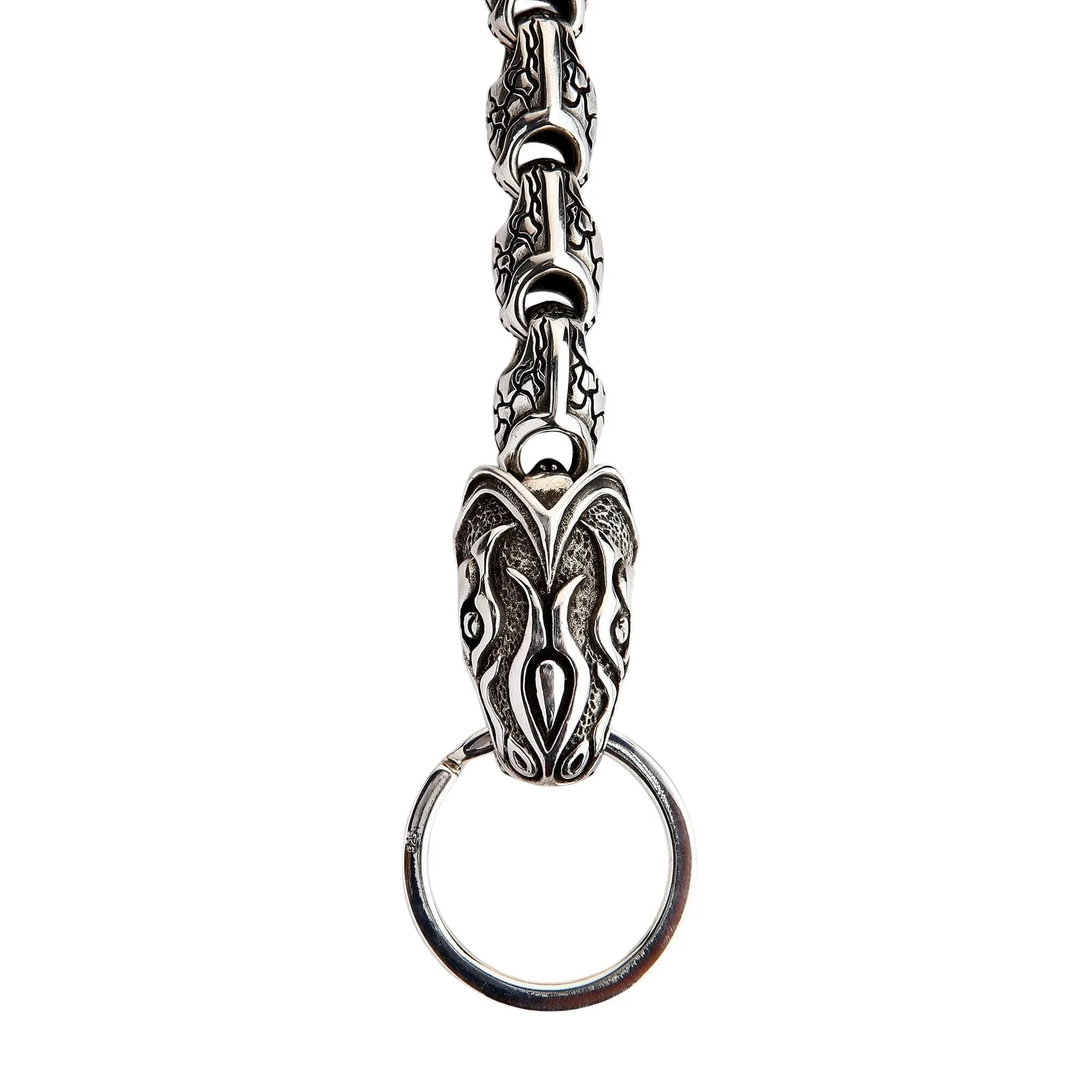 Anaconda Snake Sterling Silver Wallet Chain