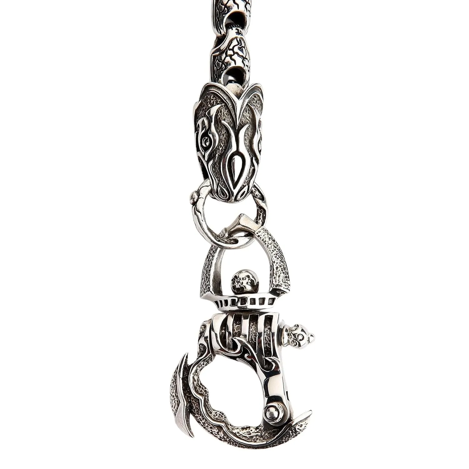 Anaconda Snake Sterling Silver Wallet Chain