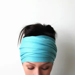 AQUA BLUE Head Scarf
