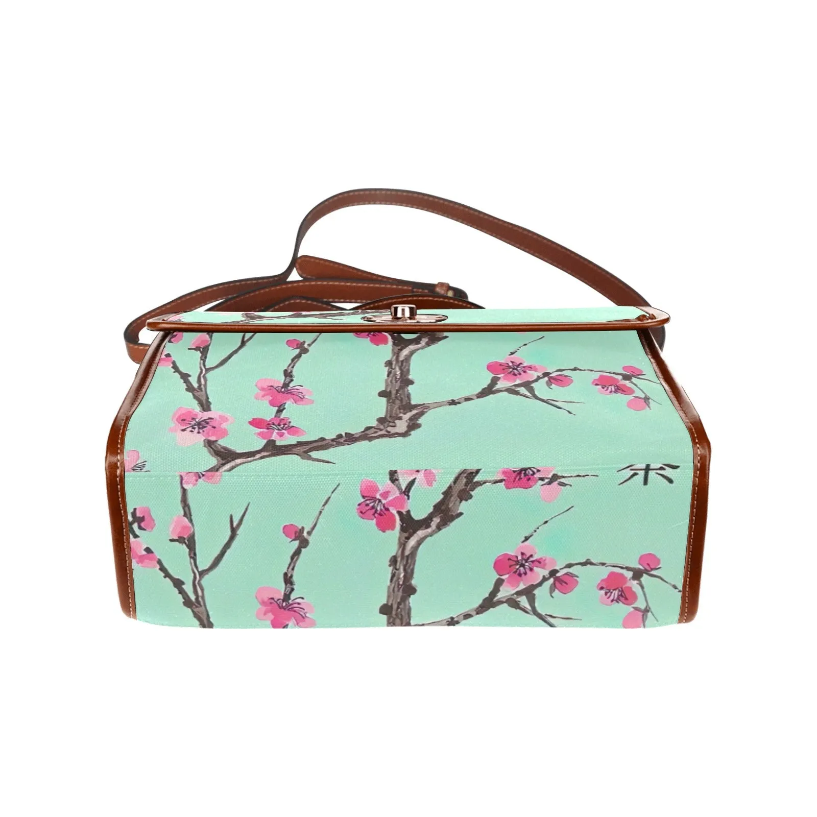 Arizona Green Tea Pattern Waterproof Canvas Bag-Brown