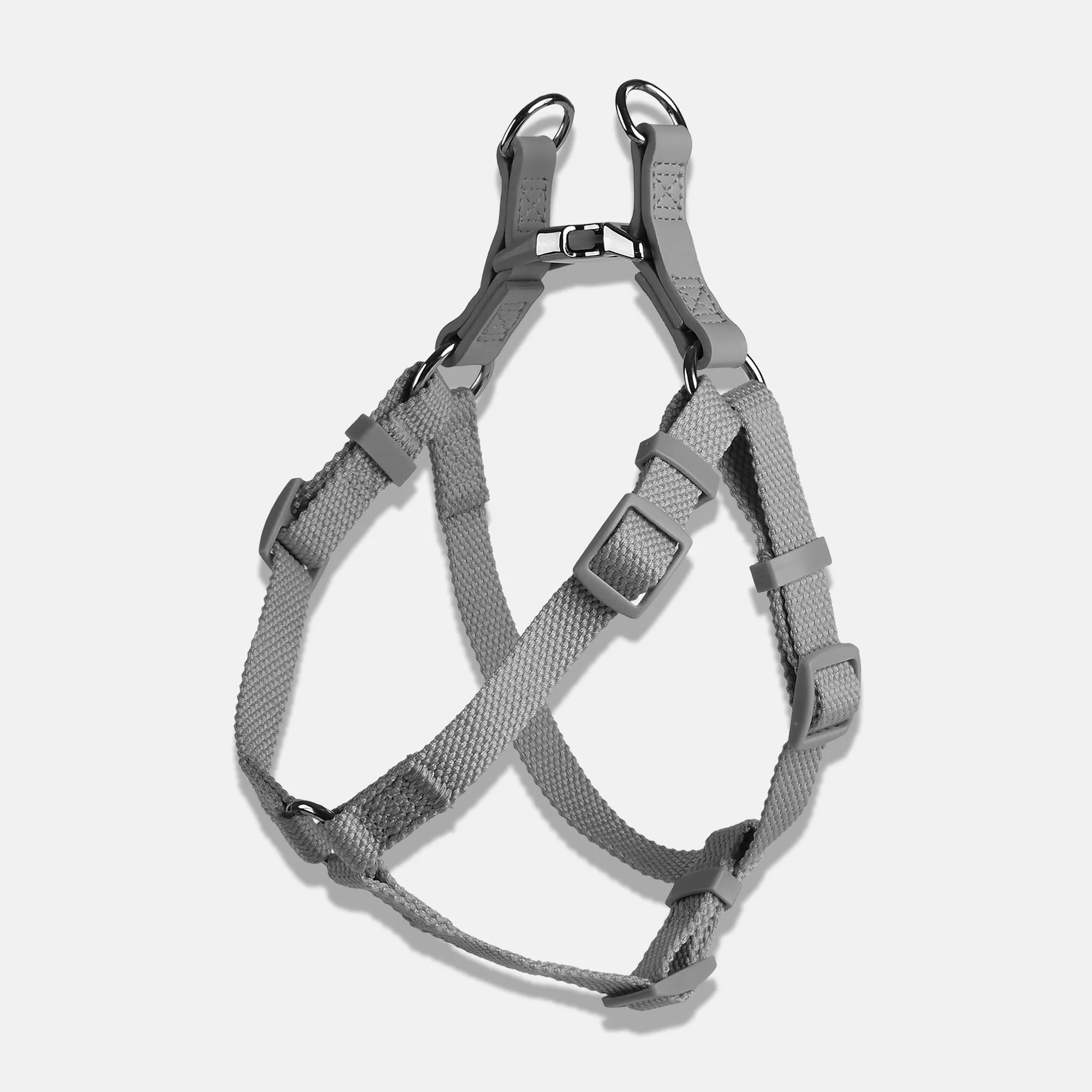 Ash Grey Dog Collar, Harness & Lead Set