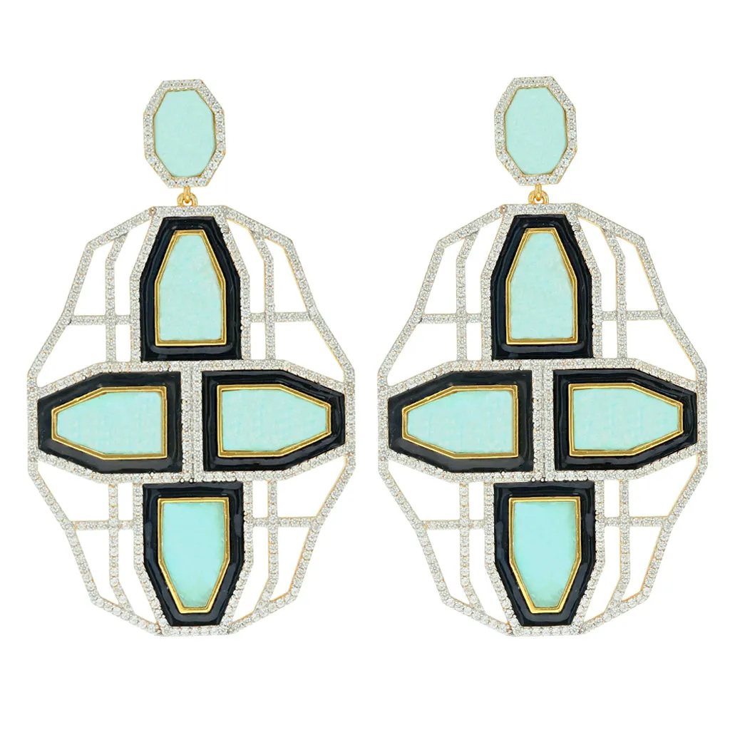 Aurora Dawn Earring - Amazonite